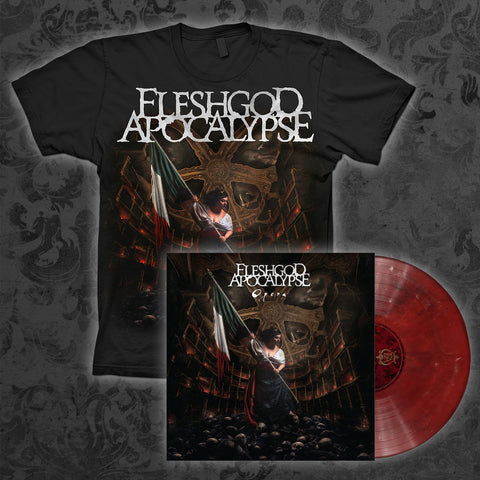 Opera T-shirt + RED Vinyl Bundle