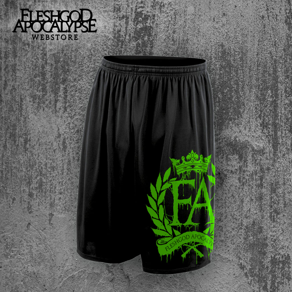 Fleshgod Apocalypse Green Logo Shorts